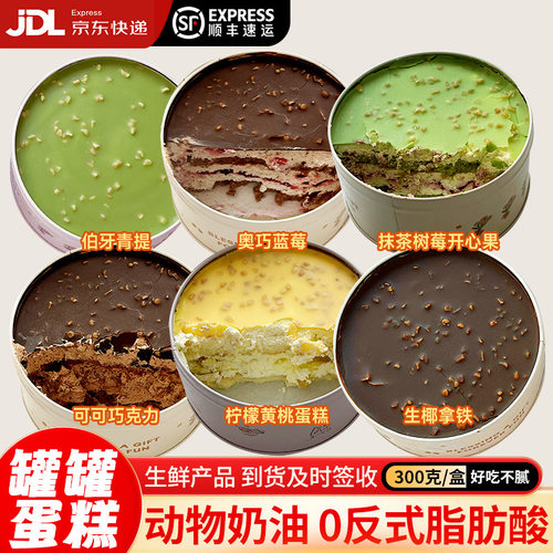 罐罐蛋糕动物奶油奶酪甜品蛋糕铁罐盒装蛋糕