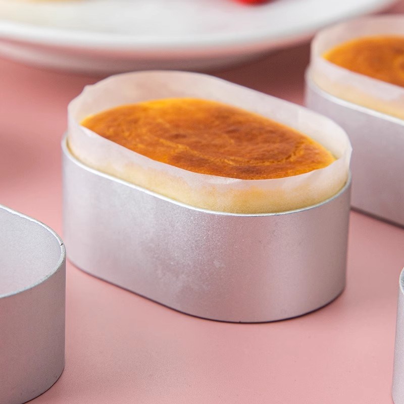 半熟芝士模具椭圆慕斯圈轻芝士蛋糕模具凤梨酥烘焙模具油纸围边