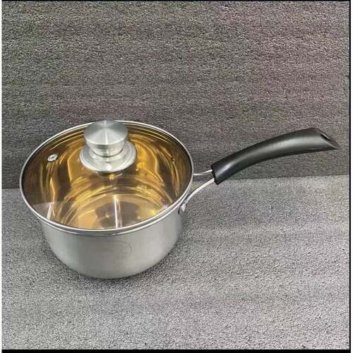 KP-006-18cm不锈钢家用奶锅特厚汤锅热煮牛奶辅食锅电磁炉