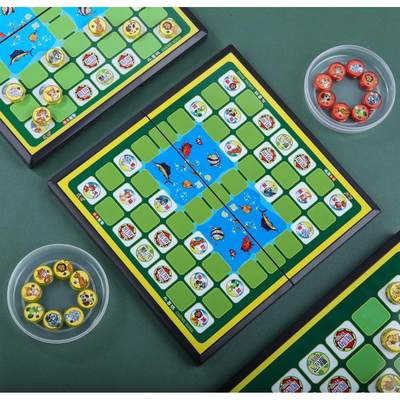 新款斗兽棋儿童小学生大号卡通益智亲子游戏动物带磁性成功可折叠