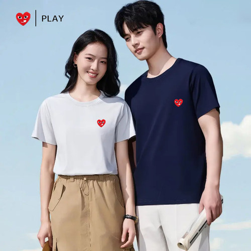 PLAY官方旗舰店正品春夏情侣款男女简约纯棉短袖t恤2026夏季新款