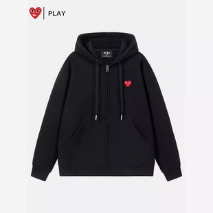 官方旗舰店正品PLAY连帽卫衣外套男女同款2026新款秋冬季开衫上衣
