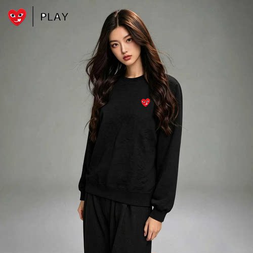 官方旗舰店正品PLAY男女同款刺绣卫衣2026春秋新款长袖宽松上衣