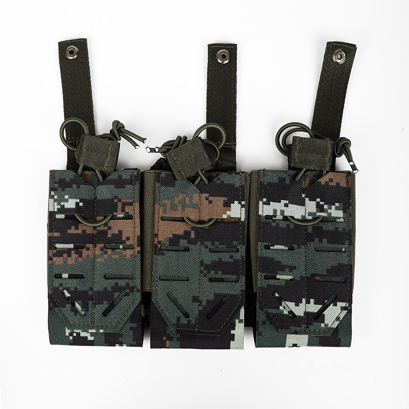 户外战术背心MO三联袋军迷多功能腰挂组合附件包废墟迷彩弹夹挂包