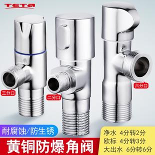 2分3分6分全铜三角阀4分进2分3分净水器热水器壁挂炉欧标进口角阀