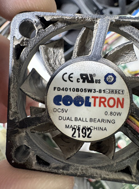 COOLTRON 4010 5V 0.89W FD4010B05W5-81静音风扇4CM -3RSC1