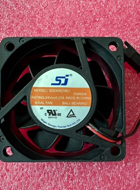 生久全新SD240625BU 24V 0.27A 6厘米CM 6025双滚珠散热风扇