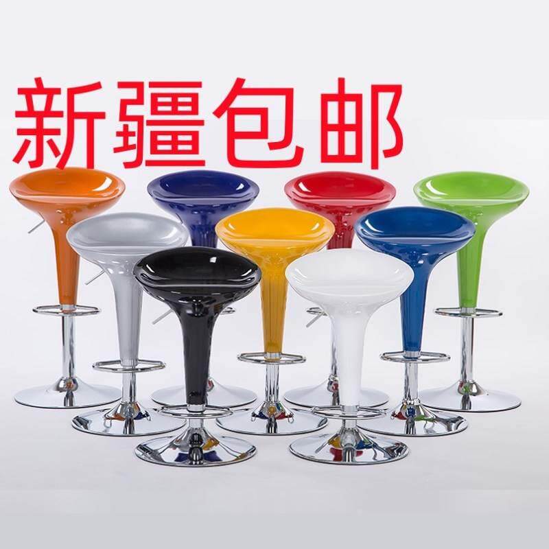 新疆包邮吧台椅升降欧式高脚凳子旋转吧椅时尚前台收银椅子简约手