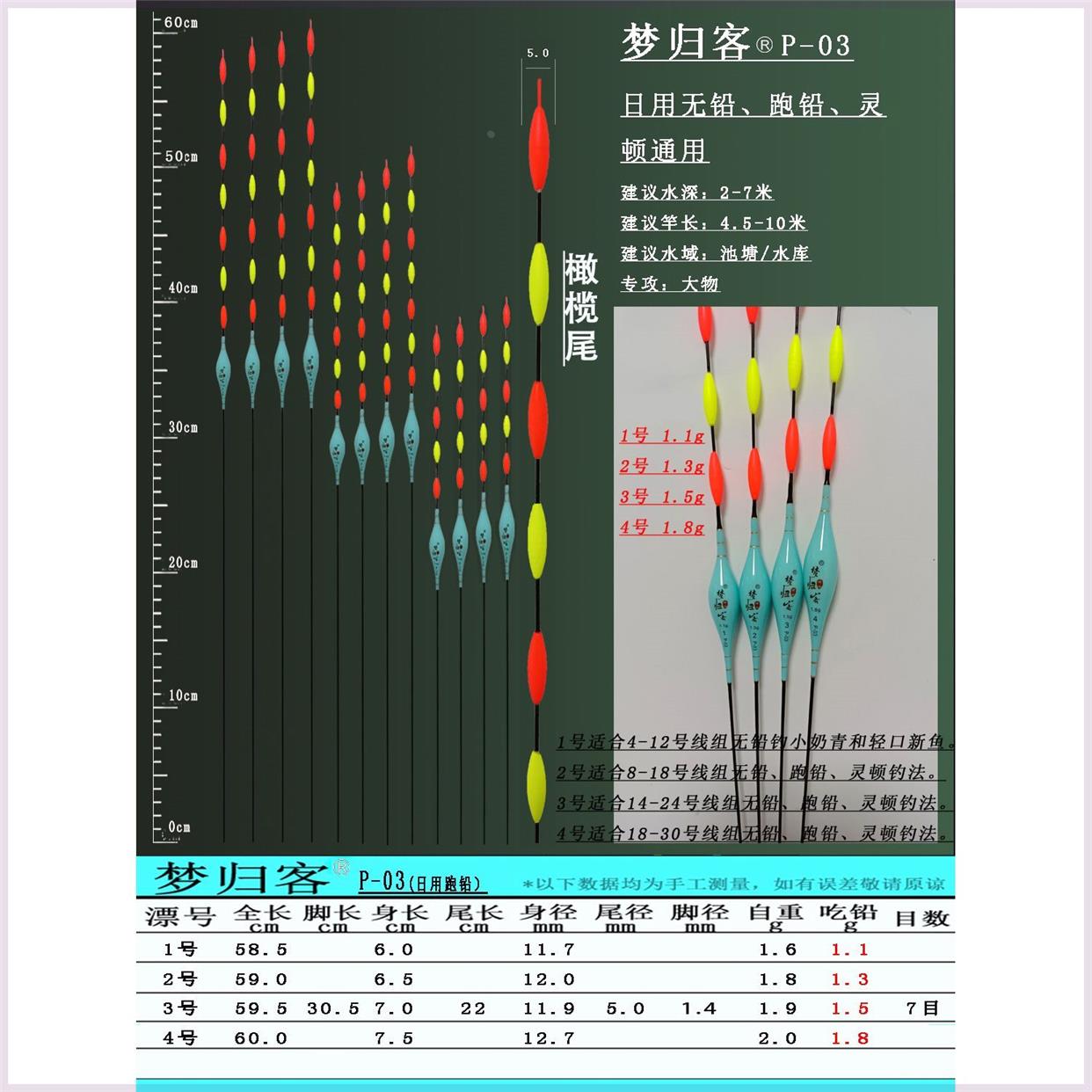青鱼大物黑坑跑铅漂远投超醒目浮漂无铅自立纳米飞铅漂野钓加固漂
