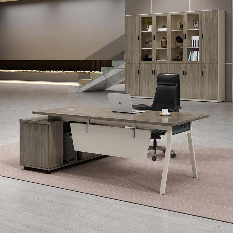 办公家具老板桌简约现代总裁经理办公桌子主管办公室办公桌椅组合