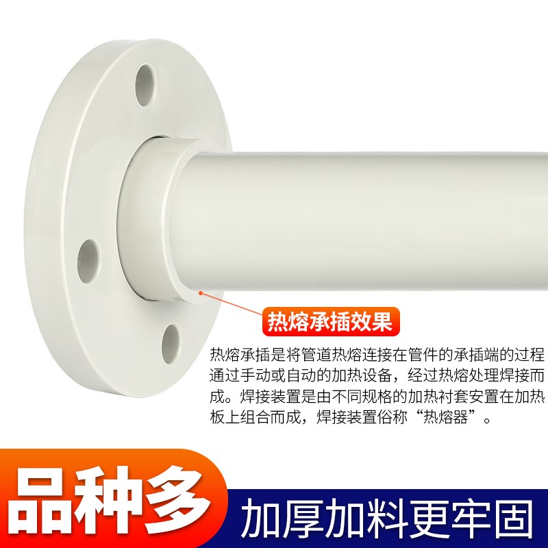 热销PPH活套法兰片国标PPR水管口一体法兰座塑料分体式法兰盘热熔