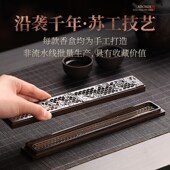 热销苏工纯铜线香炉家用室内卧香盒线香香炉卧香炉檀香香插底座香