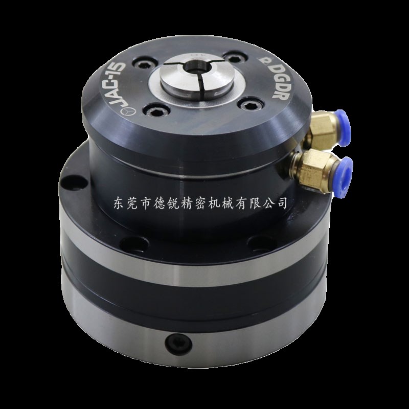热销台湾省产JAC-15/20/25前置式气动旋转卡盘高精密快速回转筒夹
