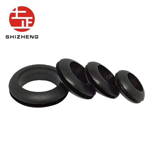 热销黑色橡胶护线圈双面过线出线环护线套防水圈过孔O型密封圈孔