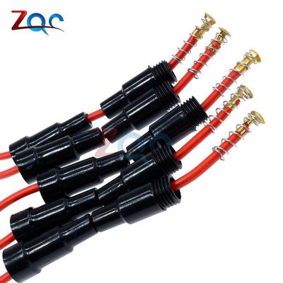 极速5PCS Home Protection Inline Fuse Holder Copper Wire Comp