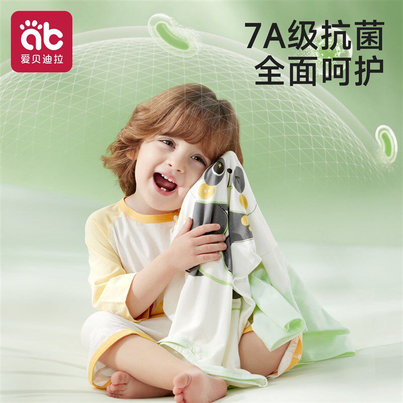 热销婴儿睡袋夏季薄款连体幼儿男童睡袍儿童分腿一体式新型睡衣小