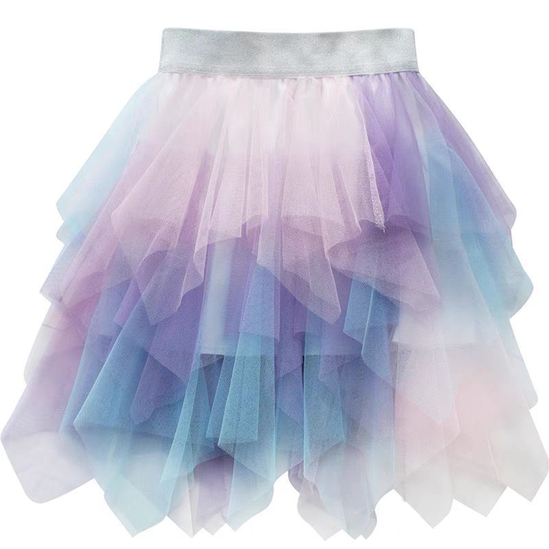 网红Girls Tutu Skirt Kid Fluffy Ballet Skirts Teenagers