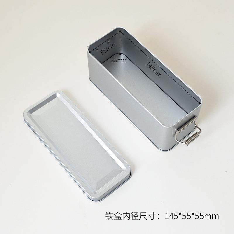 热销凤梨酥不锈钢盒子铁盒糕点搭扣茶叶盒点心饼干盒复古锁扣喜糖
