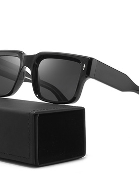 日本品质板材墨镜男士经典方框开车防晒时尚百搭出游拍照欧美风偏