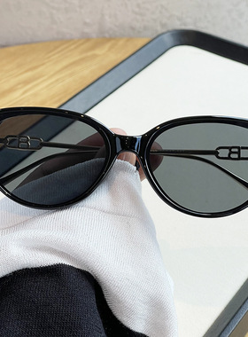 日本品质猫眼墨镜女高级感2025新款方圆脸夏天防紫外线太阳眼镜韩