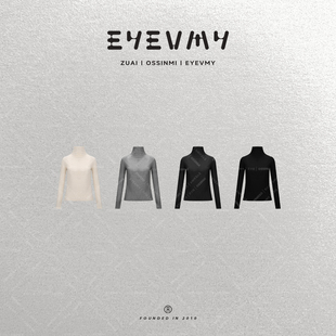 高领高弹高支纯色打底衫 水磨羊绒衫 WT53FYQ259 奶皮子