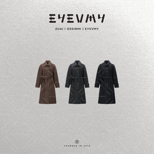 【摩登大衣】重工拉绒羊绒羊毛高级感高领长大衣WT54LFU208