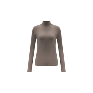 【一线成衣】230克新澳18针无缝半高领羊毛可机洗毛衣WT54FFU149