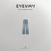 冬日松弛感加绒休闲直筒牛仔裤 享受蓝牛 WT54TSY044