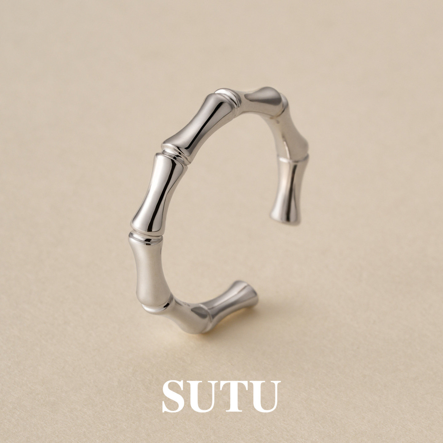 素图女925银小众设计感简约指环