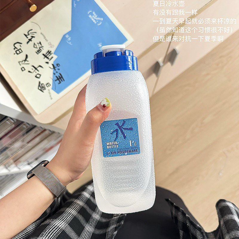 外带可携式咖啡杯1L大容量吨吨壶家用食品级耐高温冷萃泡茶水壶水