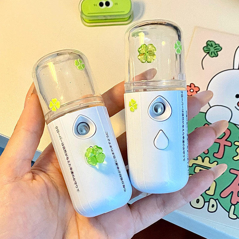 幸运四叶草保湿喷雾仪可携式usb加湿器细腻雾化夏季ins降温神器