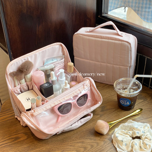 站立式化妆包女大容量新款高端便携式挂行李箱旅行手提分区收纳包