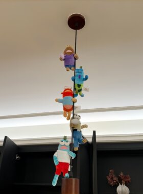 吊灯装饰玩偶比奇堡的居民们2026新款丑鱼毛绒公仔可爱抽象挂件