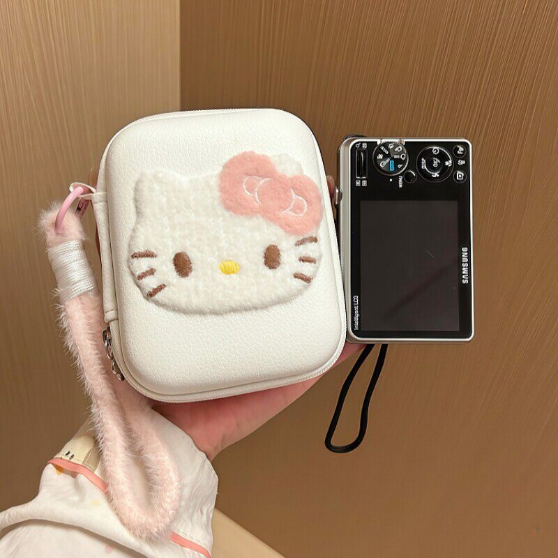 【实拍新品】卡通猫猫ccd收纳包数码相机防摔硬壳拍立得便携防撞
