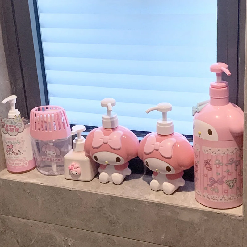 美乐蒂按压分装瓶洗发水沐浴露按压瓶可爱塑料大容量乳液瓶大空瓶