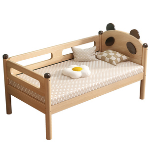 儿童实木拼接床带护栏婴儿小床平接大床男孩女孩宝宝拼床加宽床边