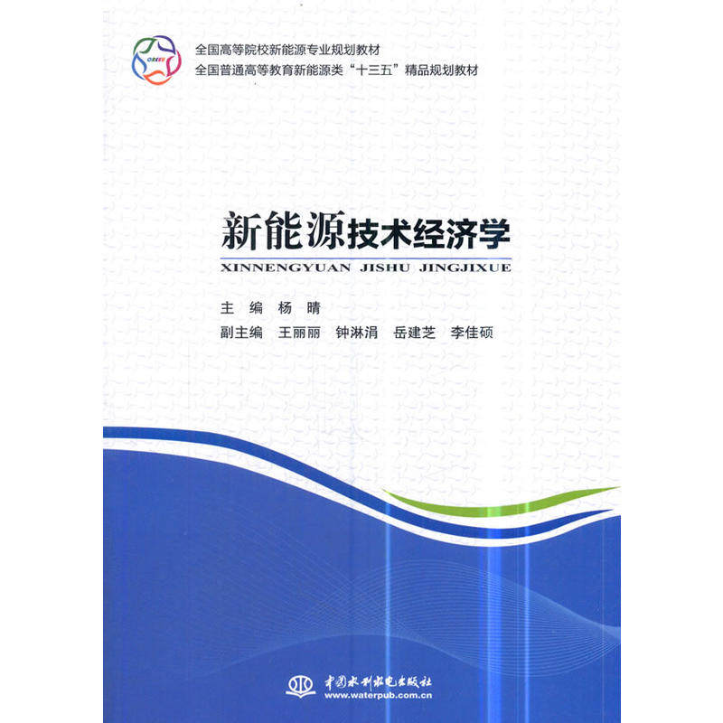正版新能源技术经济学全国高等院校新能源专业规划教材全国普通高等教育新能源类十三五精品规划教材杨晴编