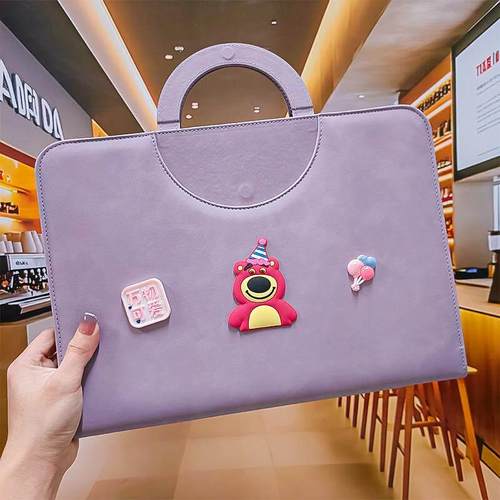 新可爱孕妈孕检收纳册a4a5活页手提产检b超资料袋孕妇检查收集册