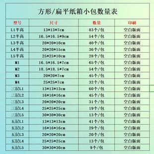 正方形扁平纸箱快递纸盒子特殊尺寸扁形大开口邮政纸箱半高