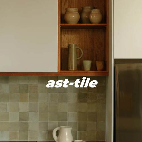 Asttile意大利进口清新渐变绿色墙砖厨房卫生间地砖瓷砖丹参黄100