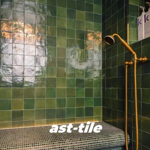Asttile意大利进口森林绿墨绿色墙砖厨房卫生间浴室瓷砖地砖100