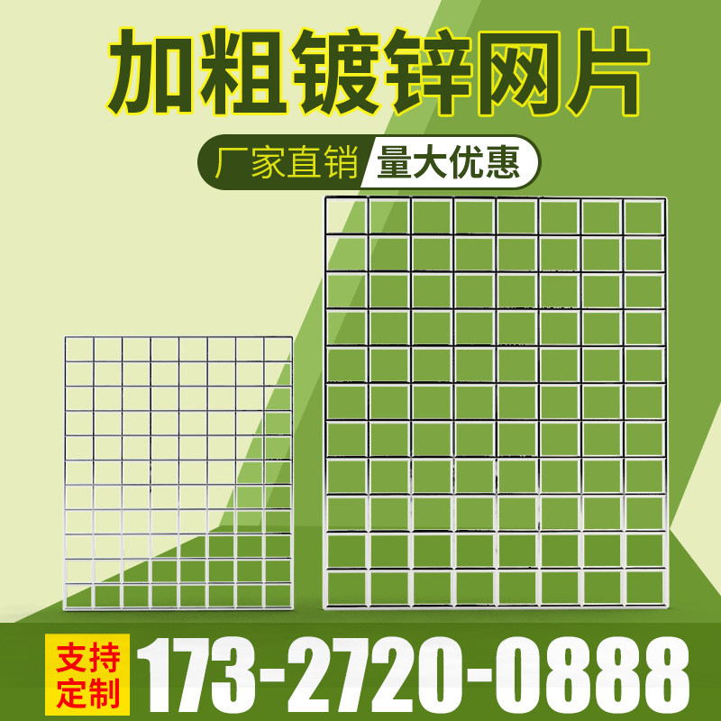 热销加粗镀锌铁丝网片养殖围栏网养鸡隔离网建筑钢丝网格防护网栏