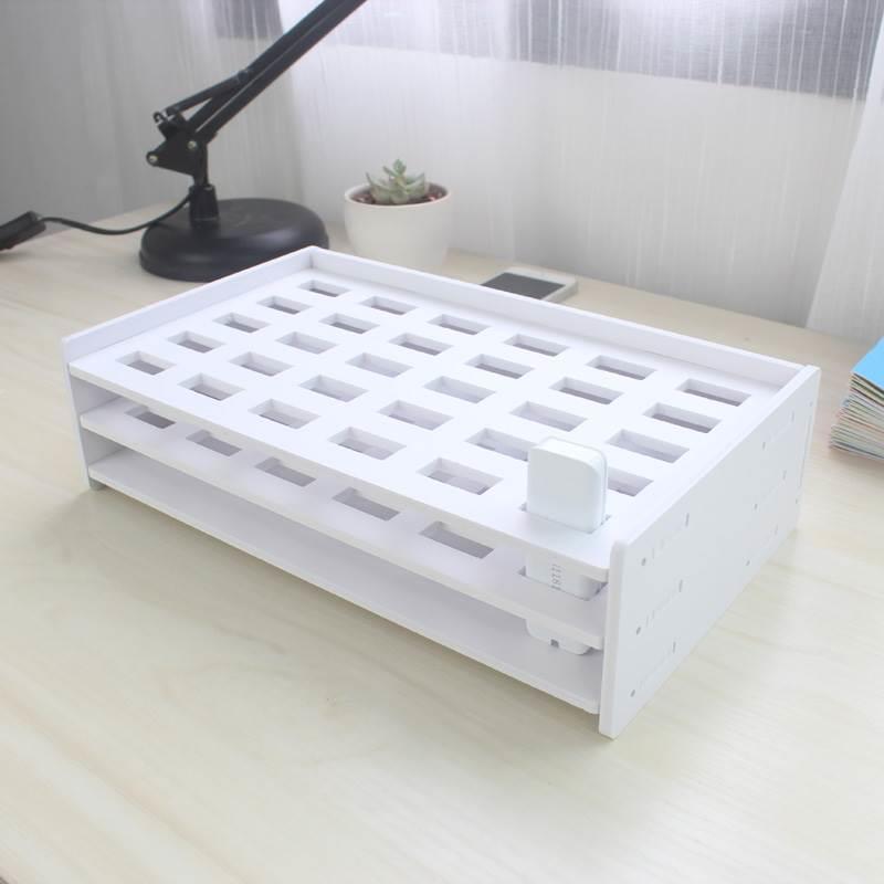 税务局UK盘收纳盒财务会计公司办公室桌面税控设备ukey盘置物架子