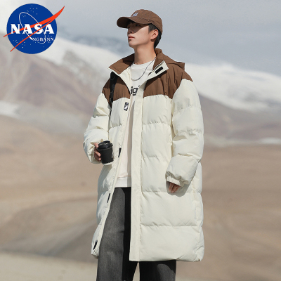 NASA棉衣男中长款冬季加厚保暖棉服棉袄青少年冬装防寒服外套