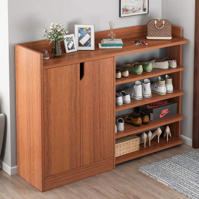 容量门口实木鞋柜经济型大容量收纳口实置物架家用简易进门经济鞋