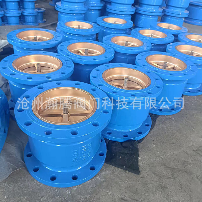 立式法兰消声止回阀HC41X球墨铸铁单向阀静音卧式逆止阀厂家