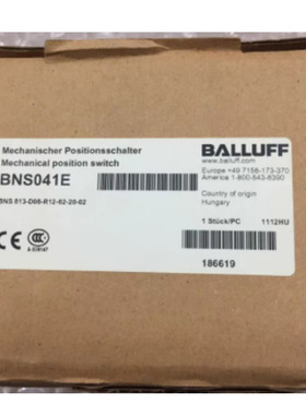 BALLUFF巴鲁夫限位开关BNS 813-D08-R12-62-20-02