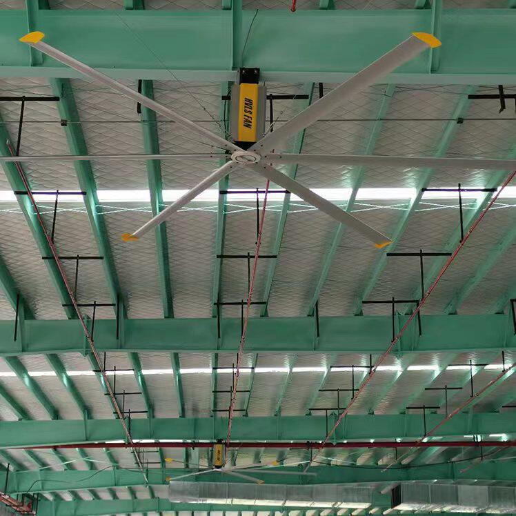 永磁直流工业吊扇 变频无级调速节能工业风扇 大型吊扇规格厂家