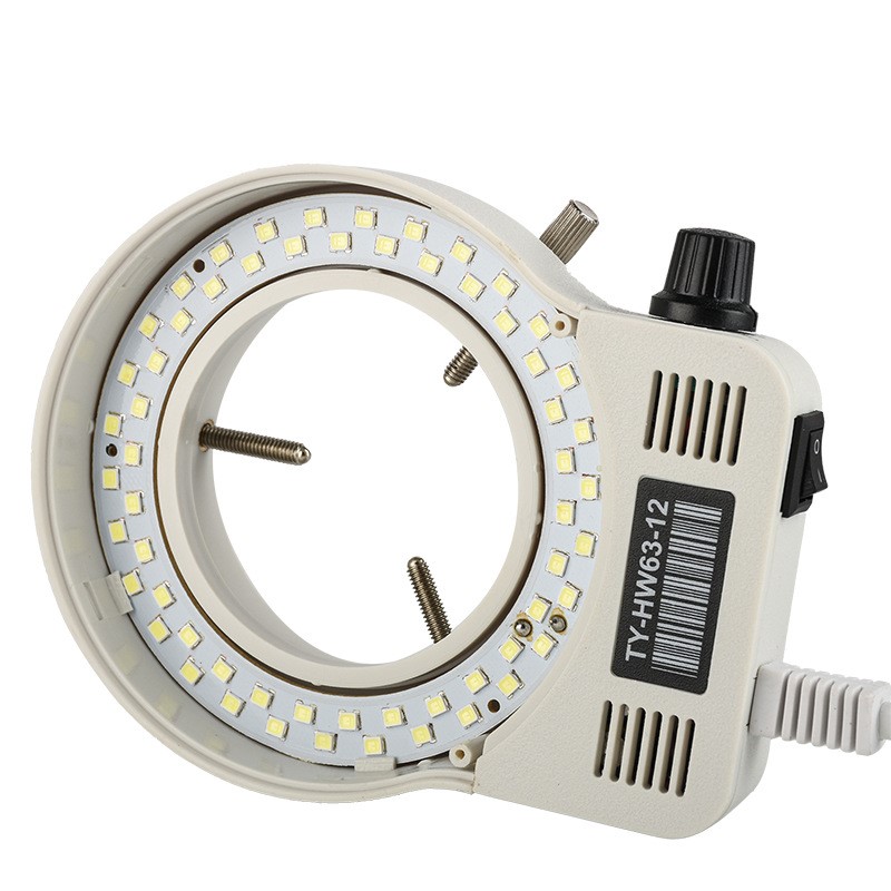 批发 64mm内径显微镜LED环形光源磨砂灯罩60颗灯珠立体单筒显微镜