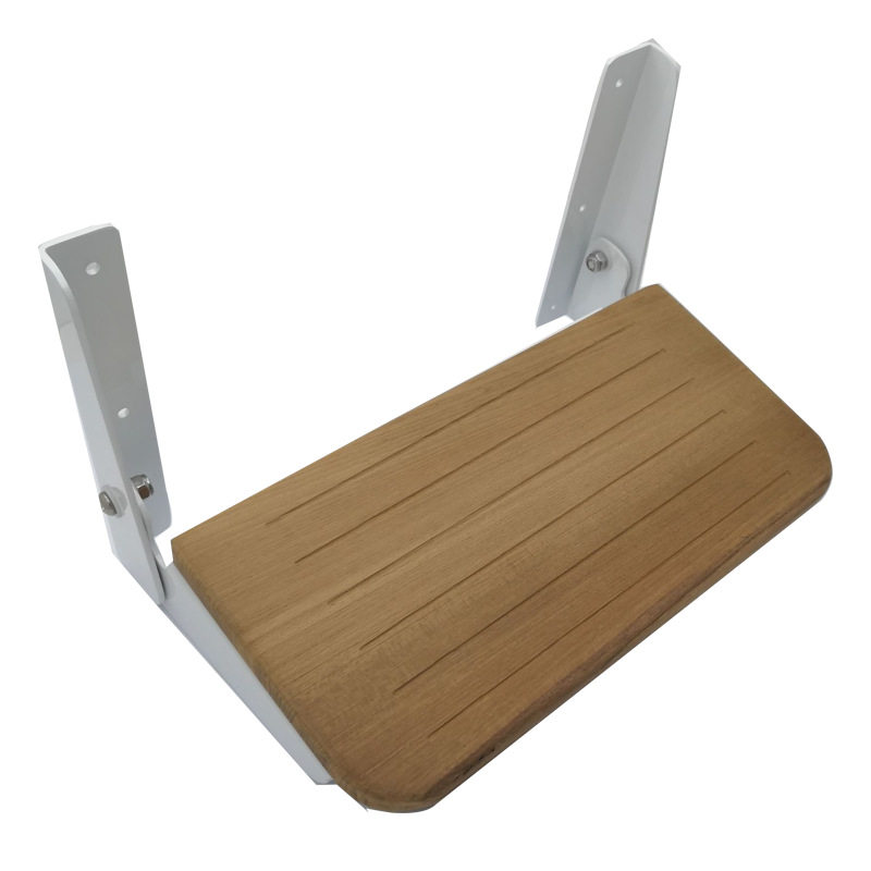 铝合金白色烤漆脚踏可收纳折叠式柚木游艇船用房车家居五金配件